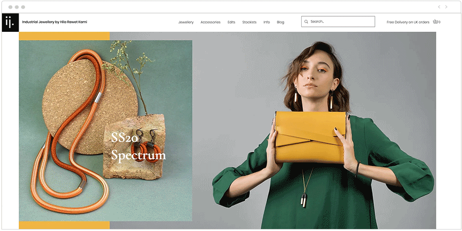 Exemple effet parallaxe - Industrial Jewellery