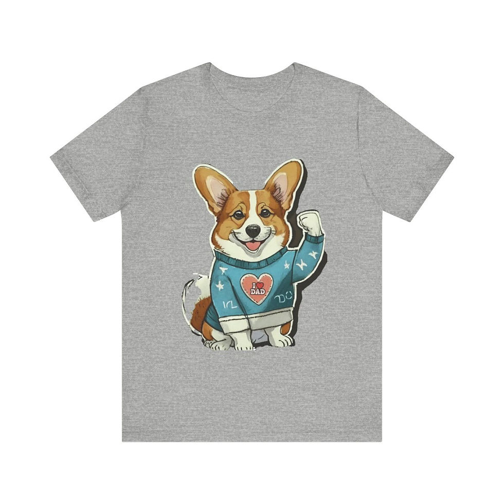 Thumbnail: Corgi Dad Jersey Short Sleeve Tee - gifts for dog lovers