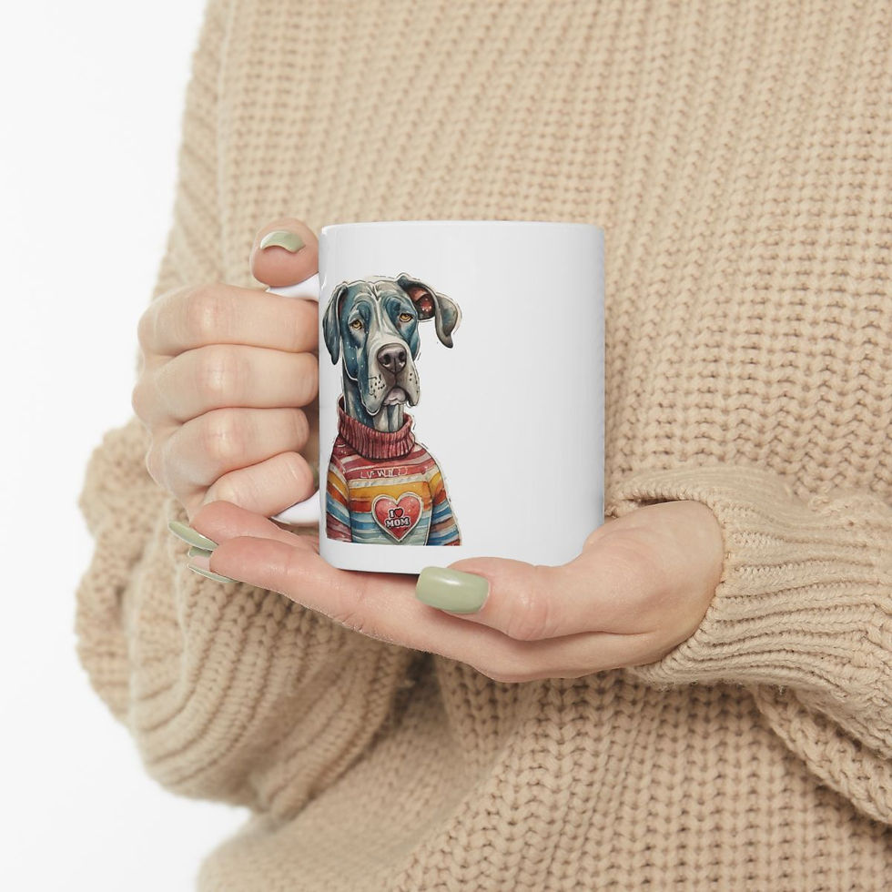 Thumbnail: Great Dane Dog Mom Ceramic Mug 11oz