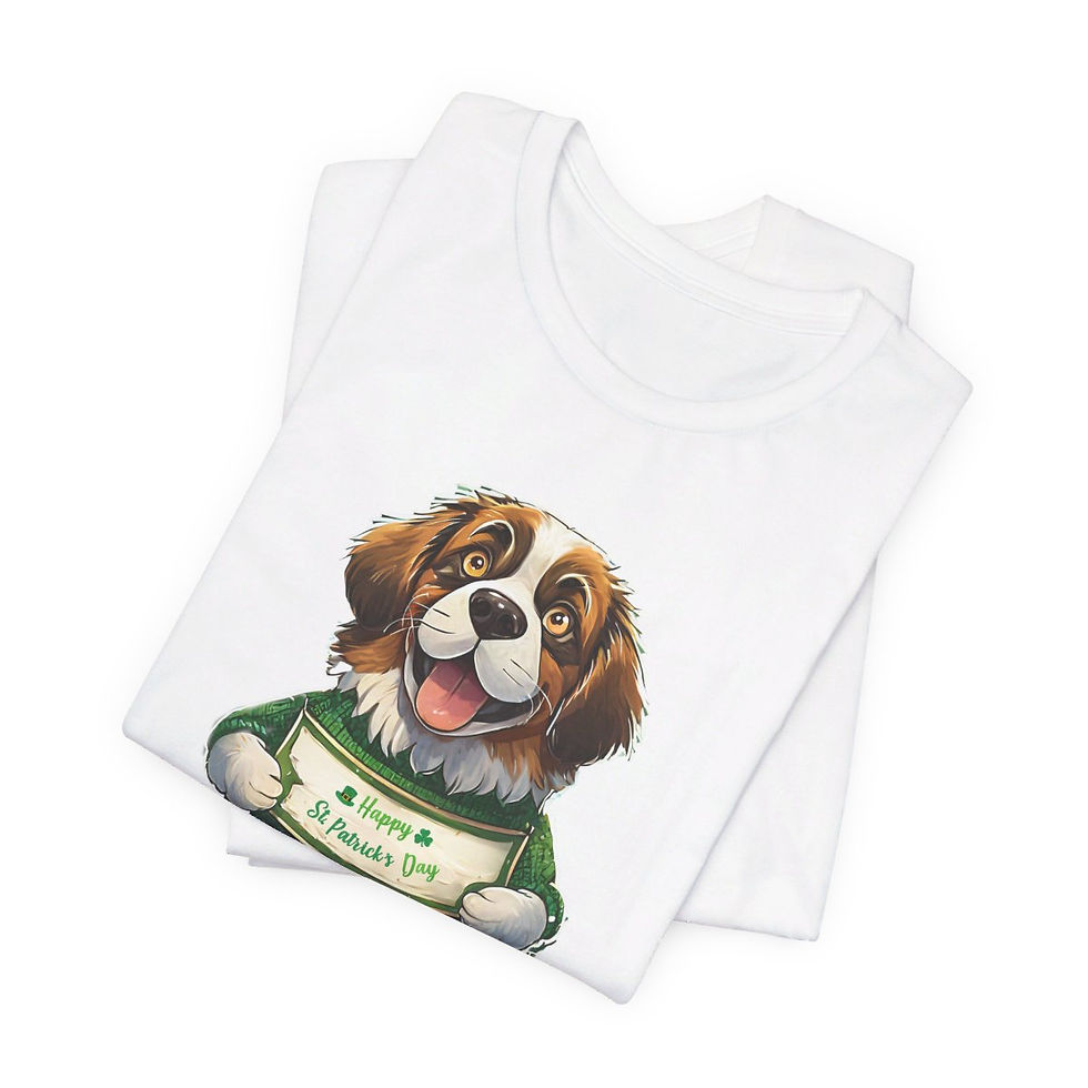 Thumbnail: Unisex St Bernard Saint Patrick's Day St. Patrick's day Jersey Short Sleeve Tee
