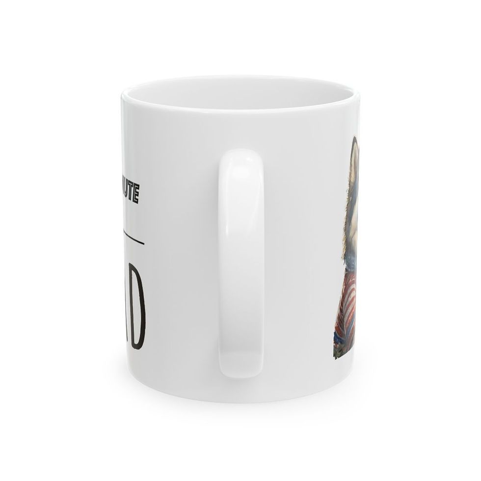 Thumbnail: Malamute Dog Dad Ceramic Mug 11oz - dishwasher safe - gift for dog lovers