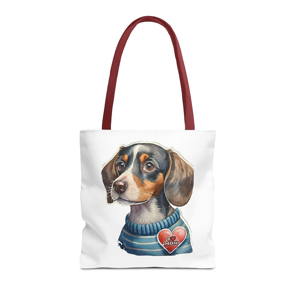 Thumbnail: Daschund Mom Tote Bag 