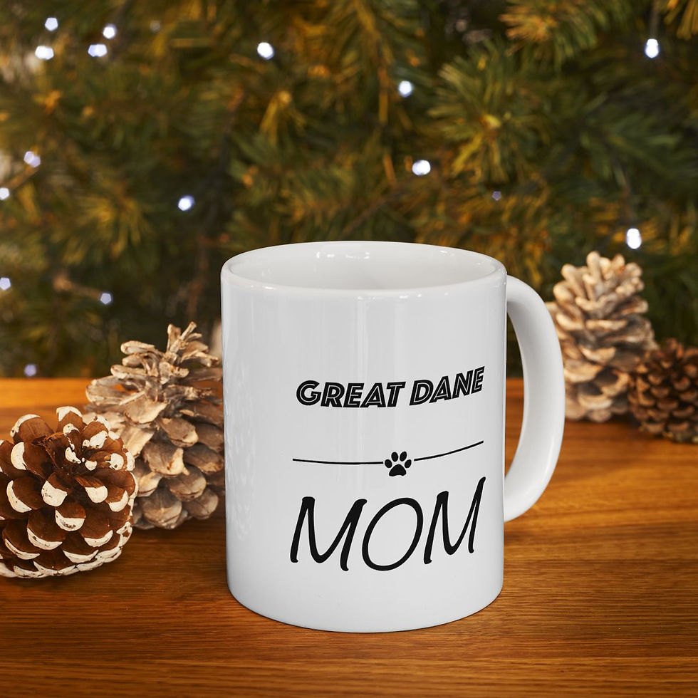 Thumbnail: Great Dane Dog Mom Ceramic Mug 11oz