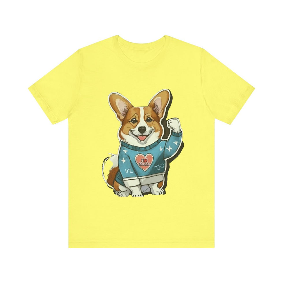 Thumbnail: Corgi Mom Jersey Short Sleeve Tee - gift for dog lovers