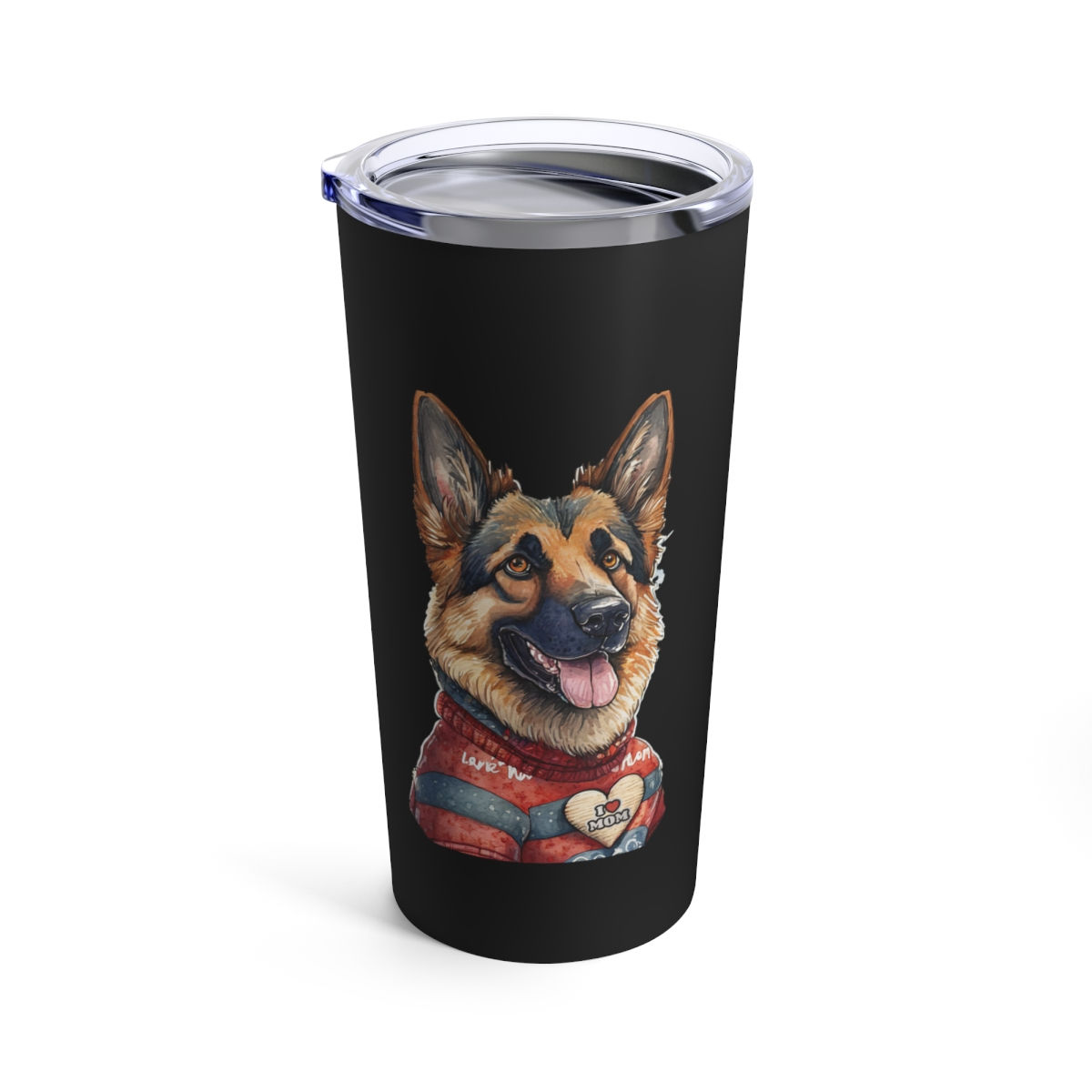 German Shepherd Dog Mom Tumbler 20oz, dishwasher safe - gift for dog lovers