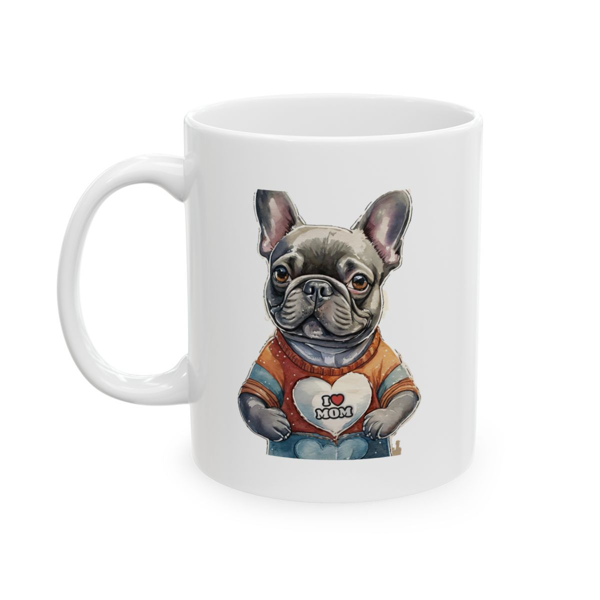 Frenchie Dog Mom Ceramic Mug 11oz - dishwasher safe - gift for dog lovers