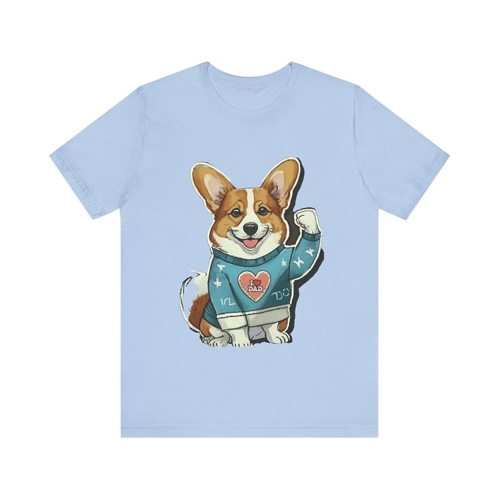 Thumbnail: Corgi Dad Jersey Short Sleeve Tee - gifts for dog lovers