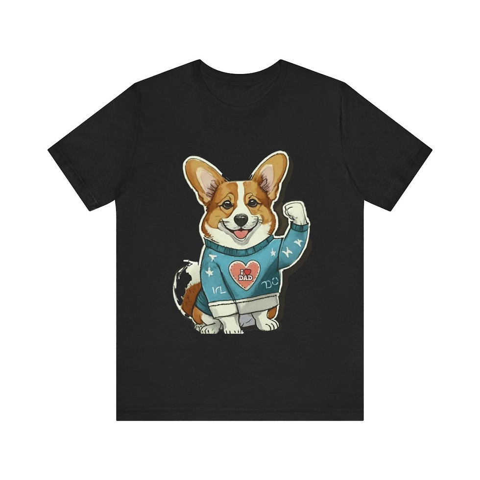 Thumbnail: Corgi Dad Jersey Short Sleeve Tee - gifts for dog lovers
