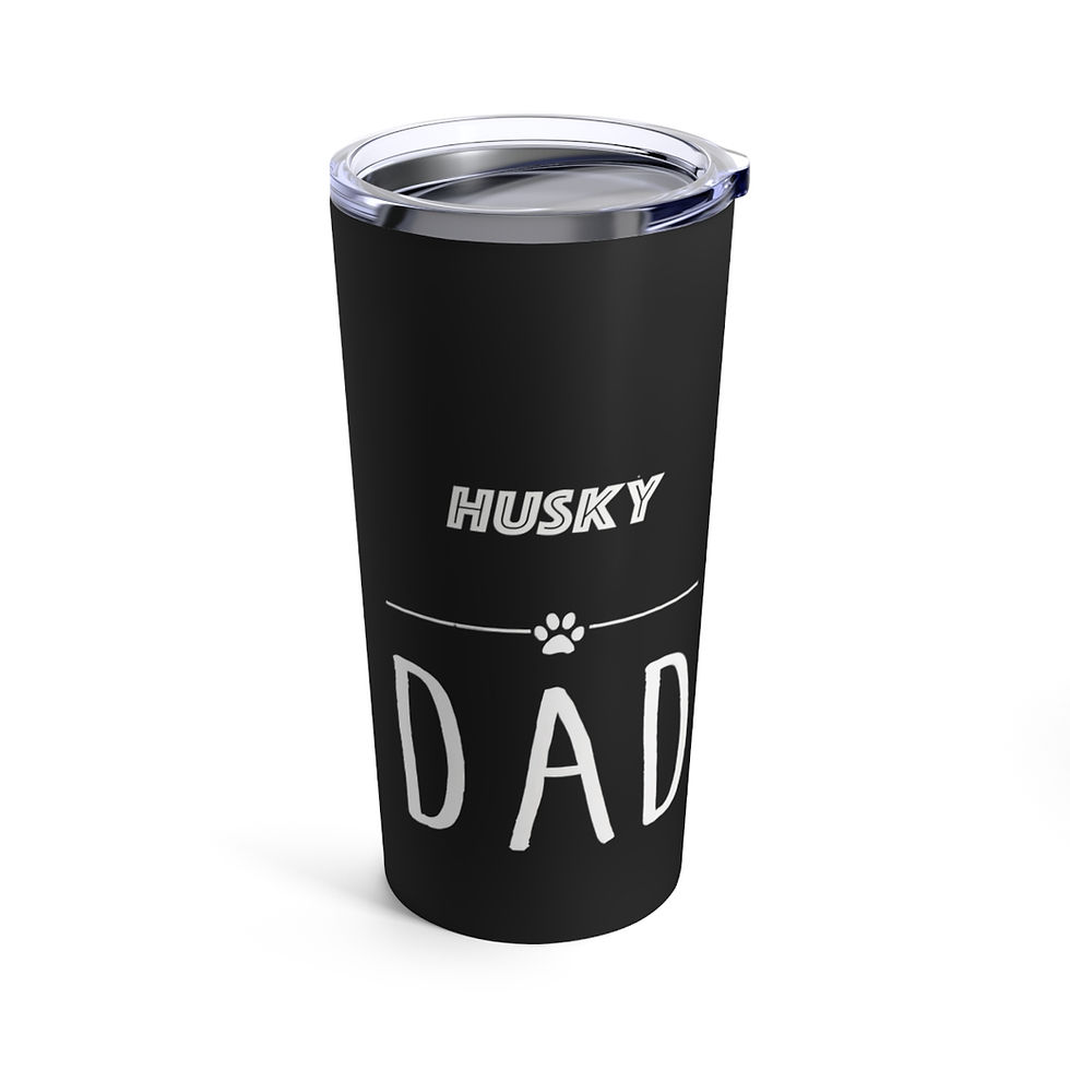 Thumbnail: Husky Dog Dad Tumbler 20oz, dishwasher safe - gift for dog lovers