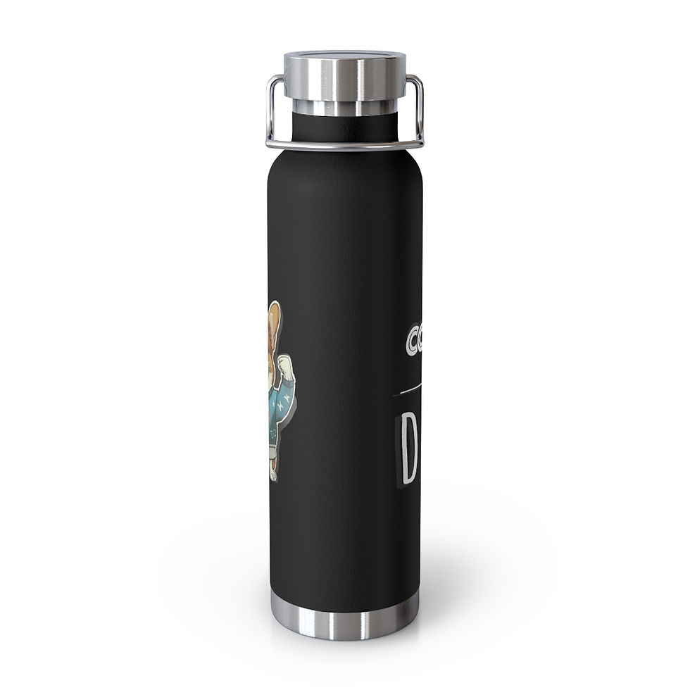 Thumbnail: Corgi Dog Dad Copper Vacuum Insulated Bottle, 22oz - gift for dog lovers