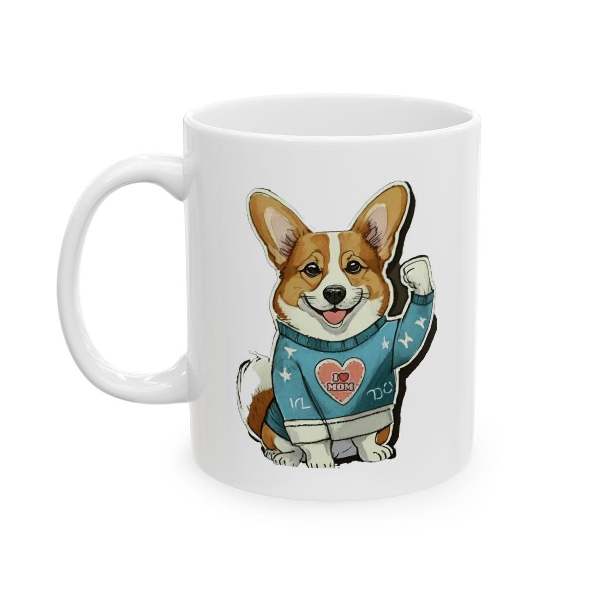 Corgi Dog Mom Ceramic Mug 11oz - dishwasher safe - gift for dog lovers