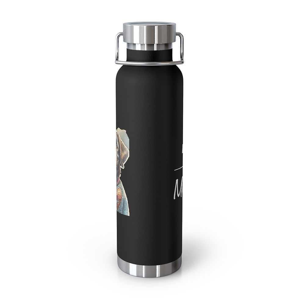 Thumbnail: Black Labrador Mom Copper Vacuum Insulated Bottle, 22oz