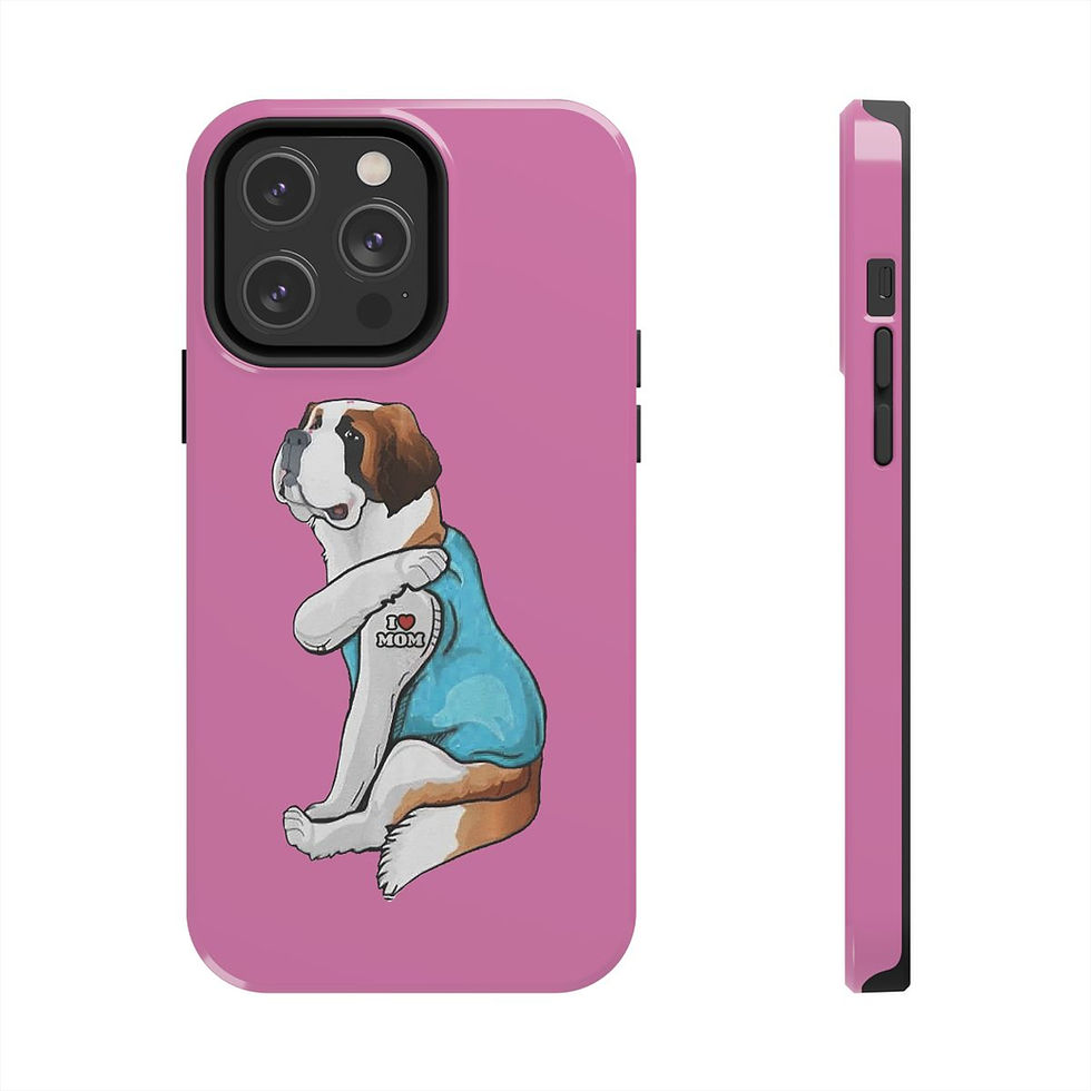 Thumbnail: St Bernard Mom Iphone Phone Cases