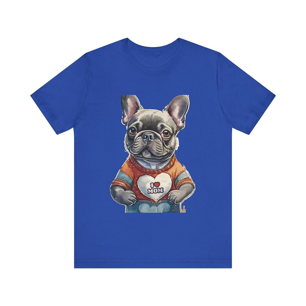 Thumbnail: Frenchie Mom Jersey Short Sleeve Tee - Gifts for dog lovers