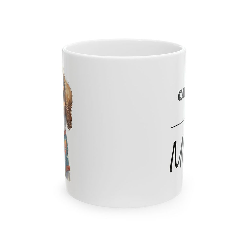 Thumbnail: Cavalier King Charles Dog Mom Ceramic Mug - dishwasher safe gift for dog lovers