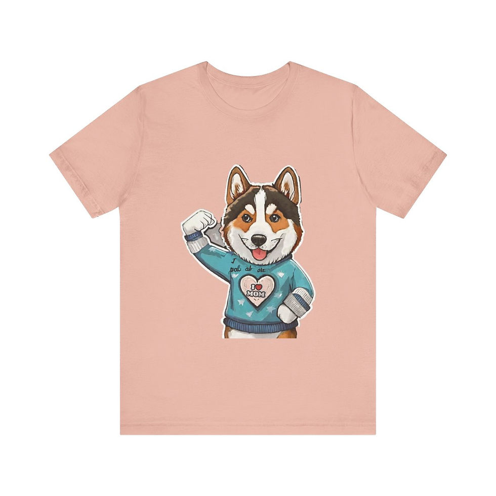 Thumbnail: Husky Mom Jersey Short Sleeve Tee - gift for Dog lovers