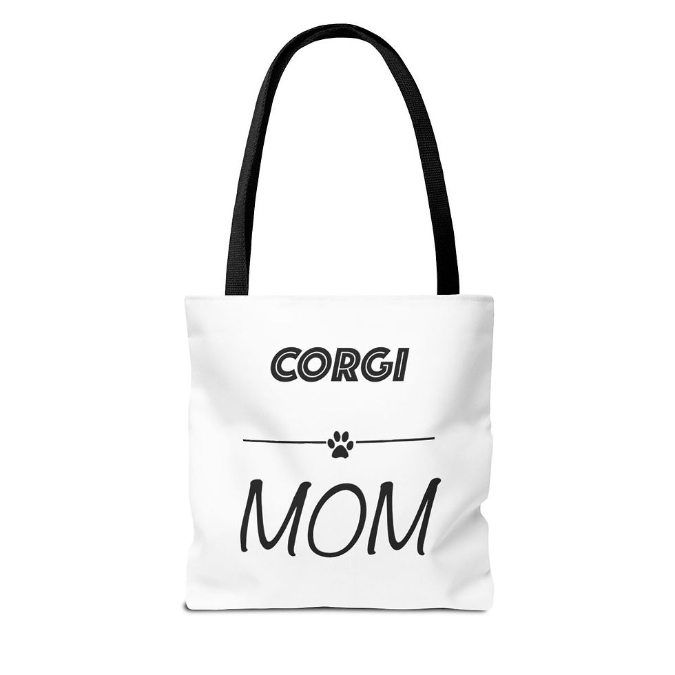 Thumbnail: Corgi Mom Tote Bag (AOP)