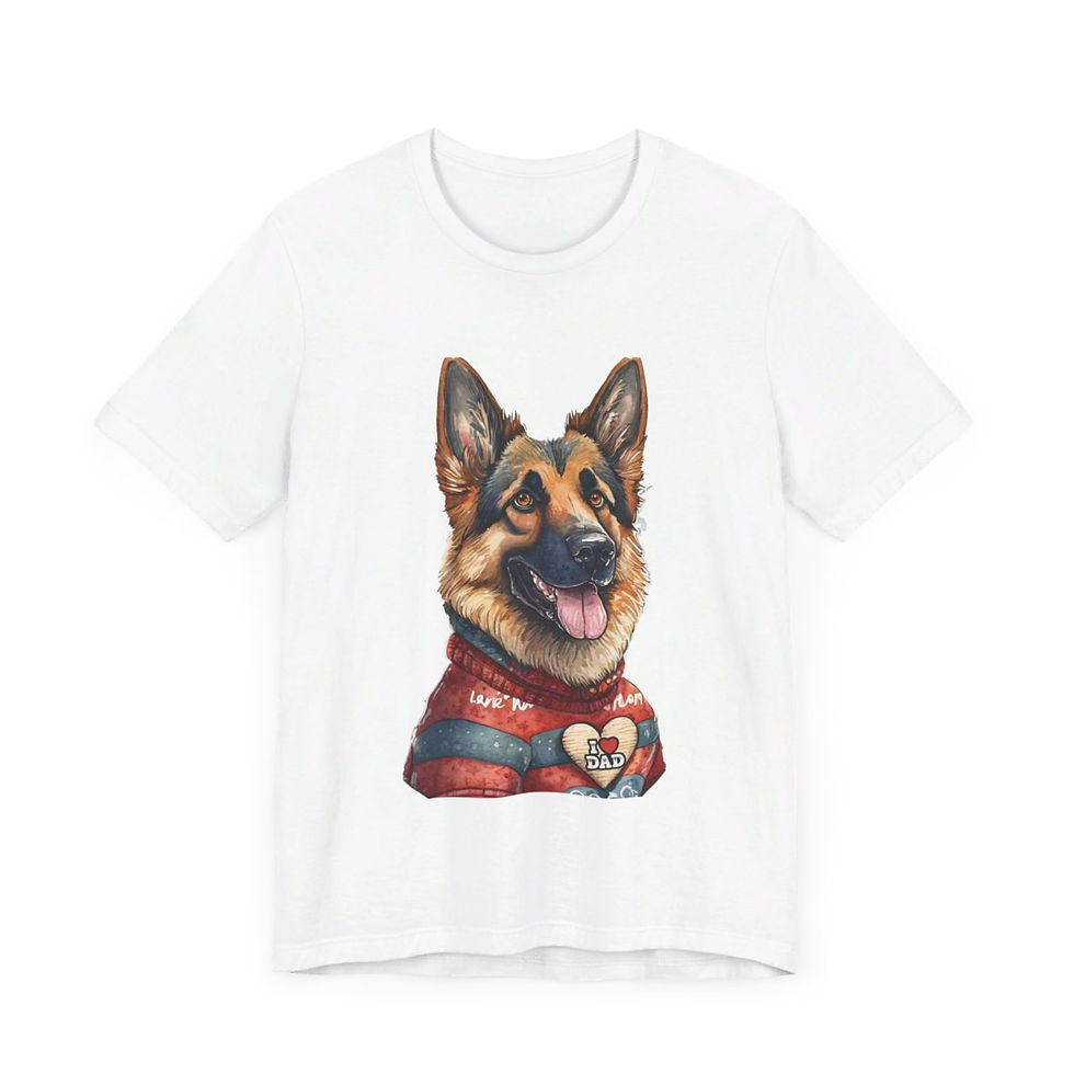 Thumbnail: German Shepherd Dad Jersey Short Sleeve Tee