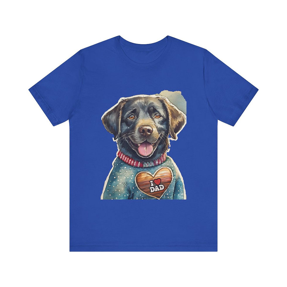 Thumbnail: Black Labrador Dad Jersey Short Sleeve Tee - gift for dog lovers