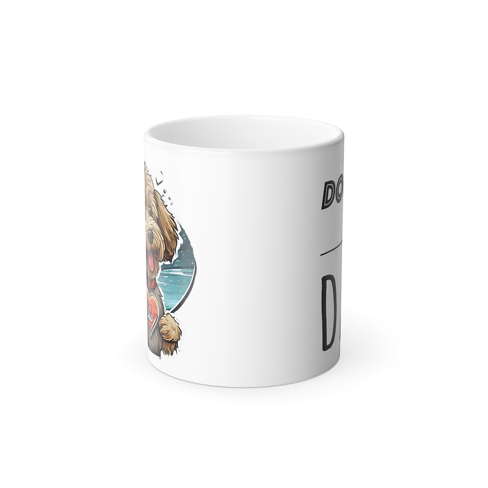 Thumbnail: Doodle Dad Color Morphing Mug, 11oz - ceramic - gift for dog lovers