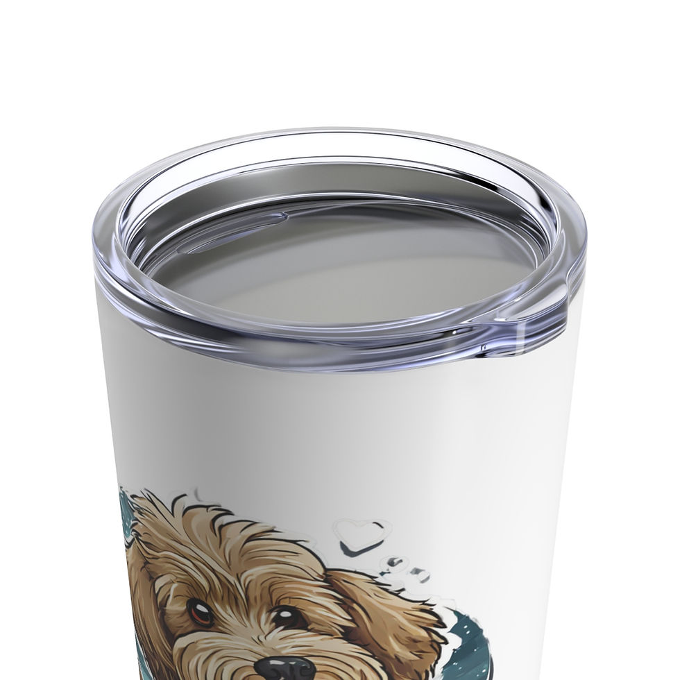 Thumbnail: Doodle Dog Dad Tumbler 20oz - dishwasher safe - gift for dog lover