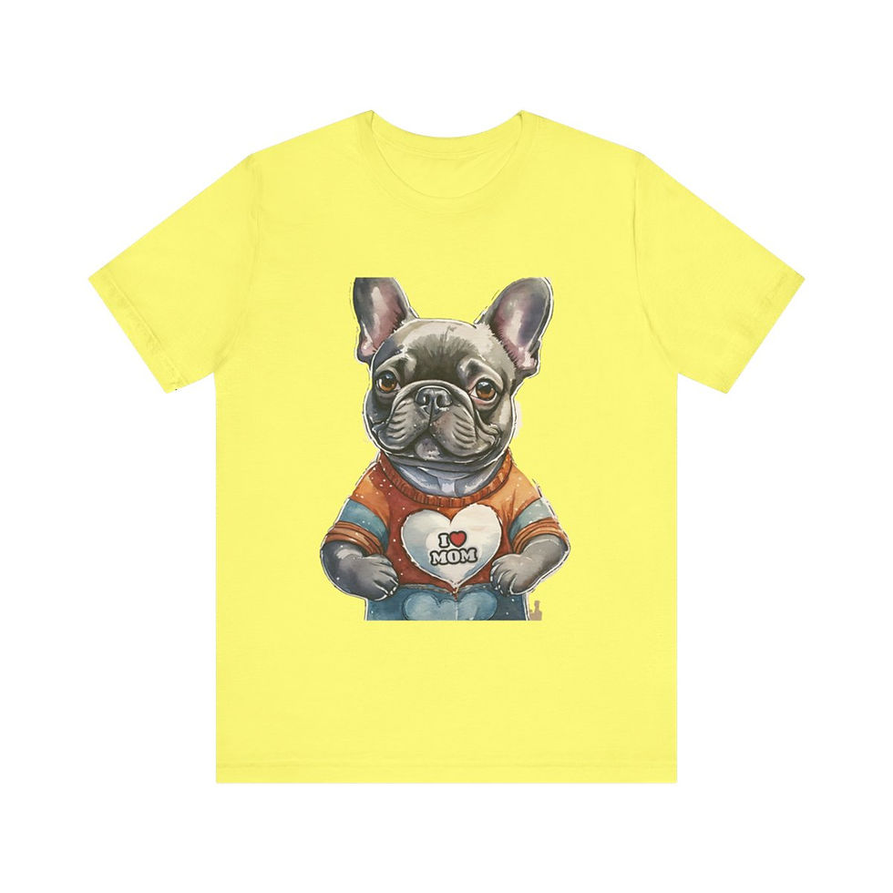 Thumbnail: Frenchie Mom Jersey Short Sleeve Tee - Gifts for dog lovers