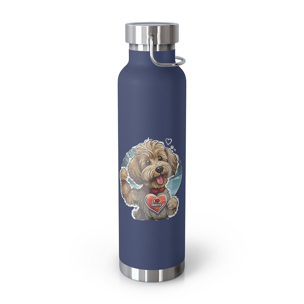 Thumbnail: Doodle Mom Copper Vacuum Insulated Bottle, 22oz