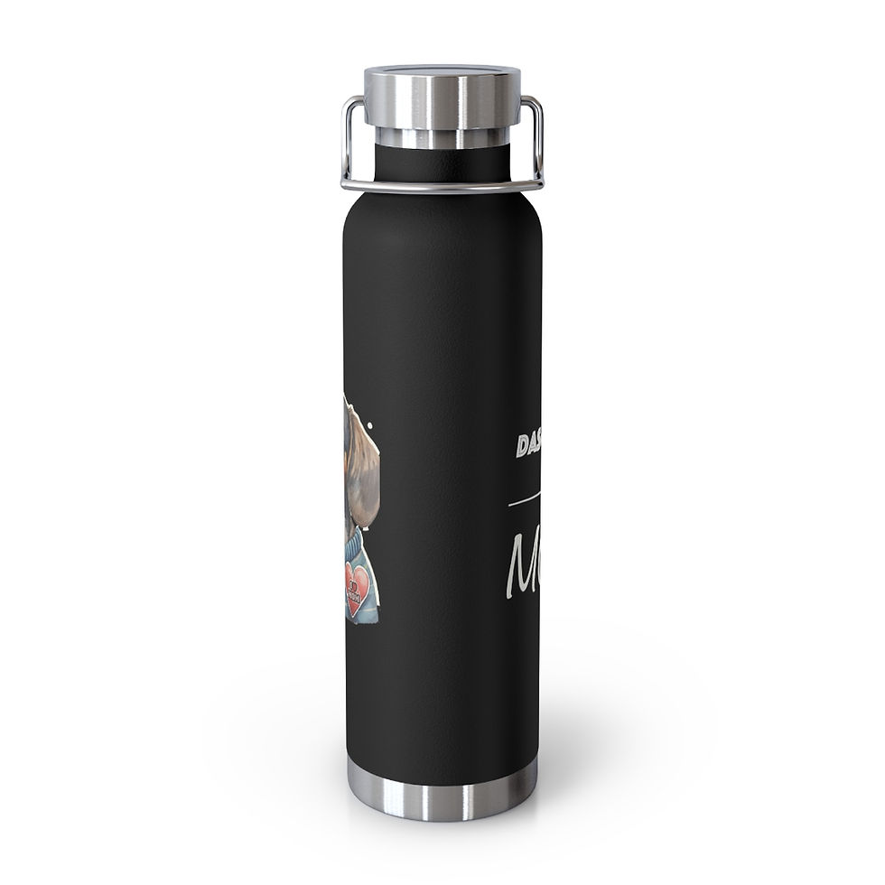 Thumbnail: Daschund Dog Mom Copper Vacuum Insulated Bottle, 22oz - gift for dog lovers