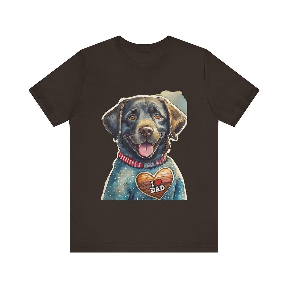 Black Labrador Dad Jersey Short Sleeve Tee - gift for dog lovers
