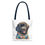 Thumbnail: Black Newfie Newfoundland Mom Tote Bag 