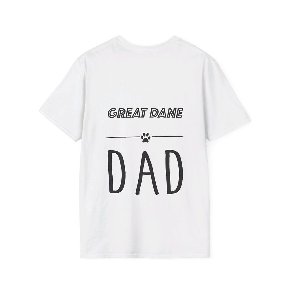 Thumbnail: Great Dane Dog Dad Softstyle T-Shirt - gifts for dog lovers