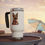 Thumbnail: German Shepherd Dad Stainless Steel Travel Mug with Handle, 14oz