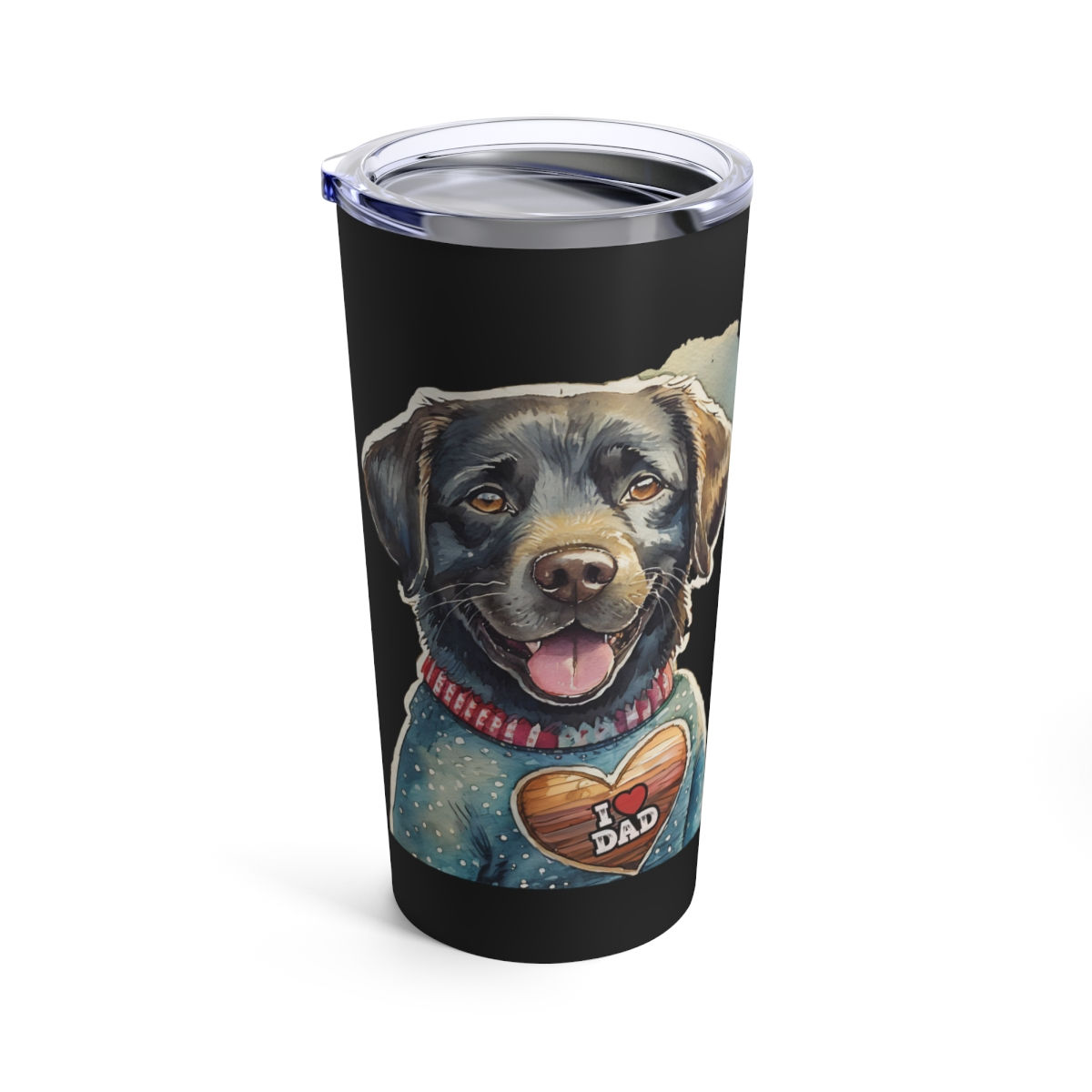 Black Labrador Dog Dad Tumbler 20oz, Dishwasher safe - gift for dog lovers