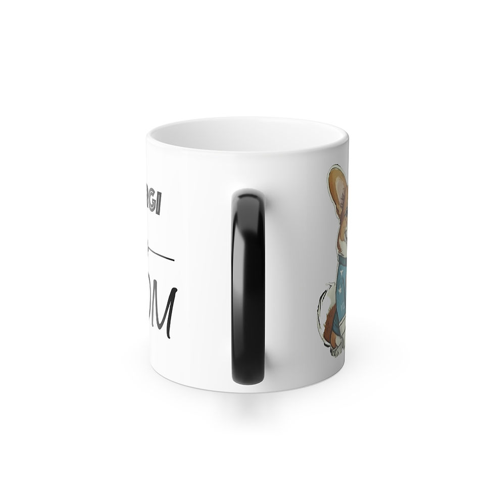 Thumbnail: Corgi Dog Mom Color Morphing Mug, 11oz