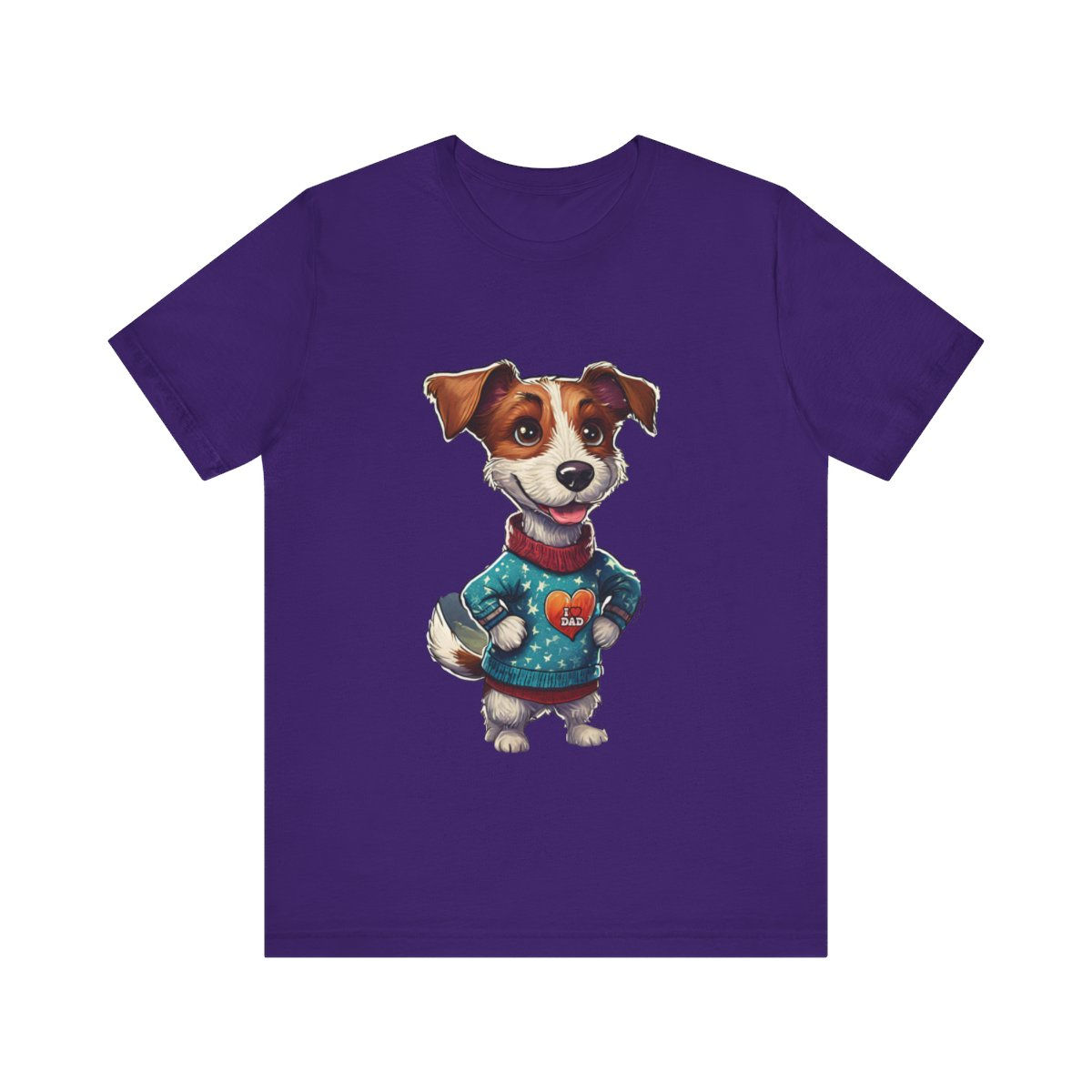Jack Russell Dad Jersey Short Sleeve Tee - gift for dog lovers