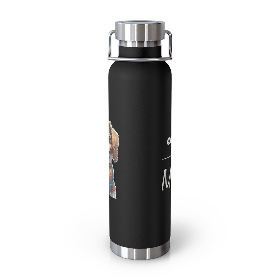 Thumbnail: Cavalier King Charles Mom Copper Vacuum Insulated Bottle, 22oz