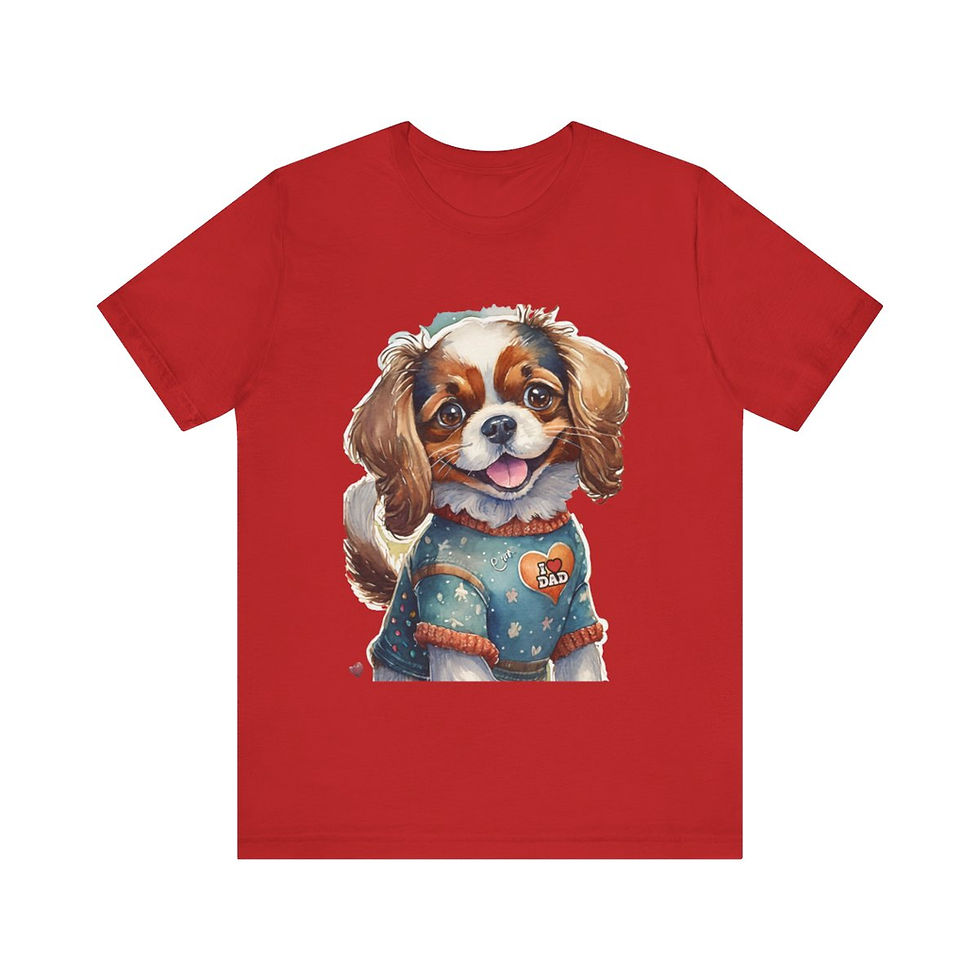 Thumbnail: Cavalier King Charles Dad Jersey Short Sleeve Tee