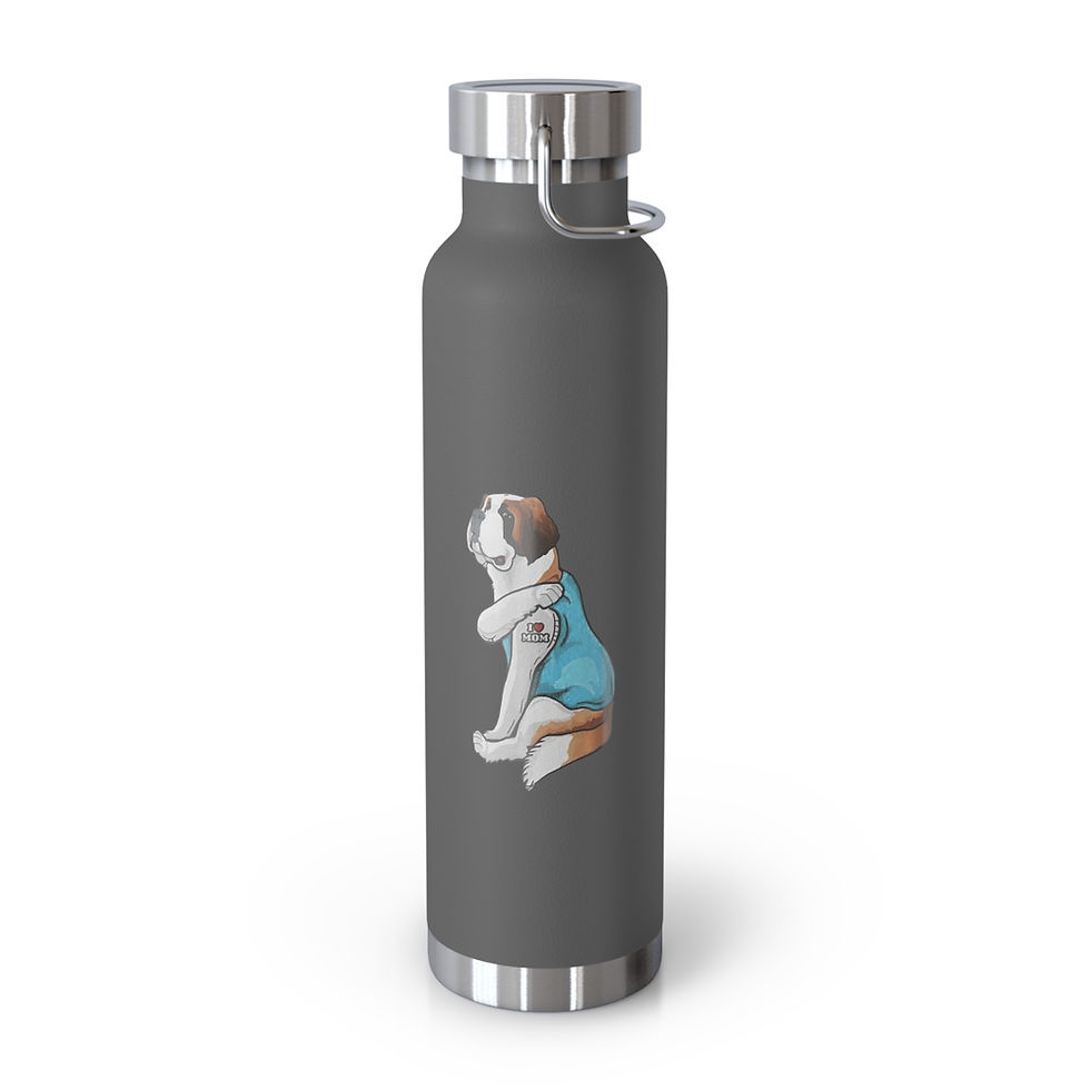Thumbnail: St Bernard Mom Copper Vacuum Insulated Bottle, 22oz