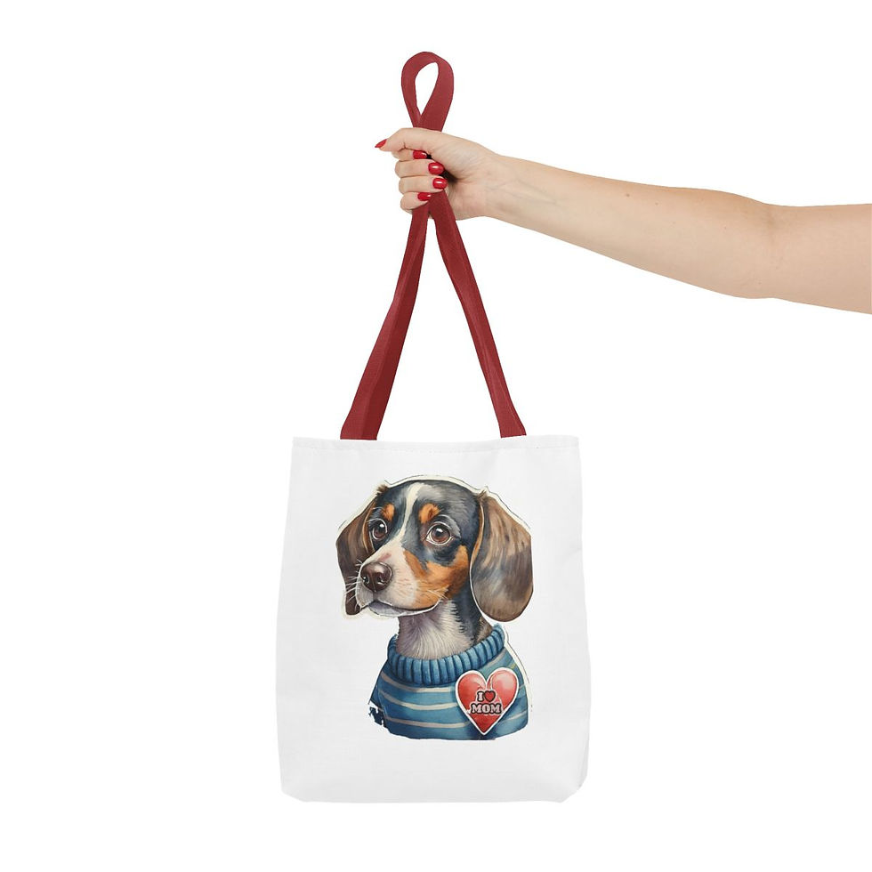 Thumbnail: Daschund Mom Tote Bag