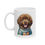 Thumbnail: Brown Newfie Dog Mom Ceramic Mug 11oz - dishwasher safe - gift for dog lovers