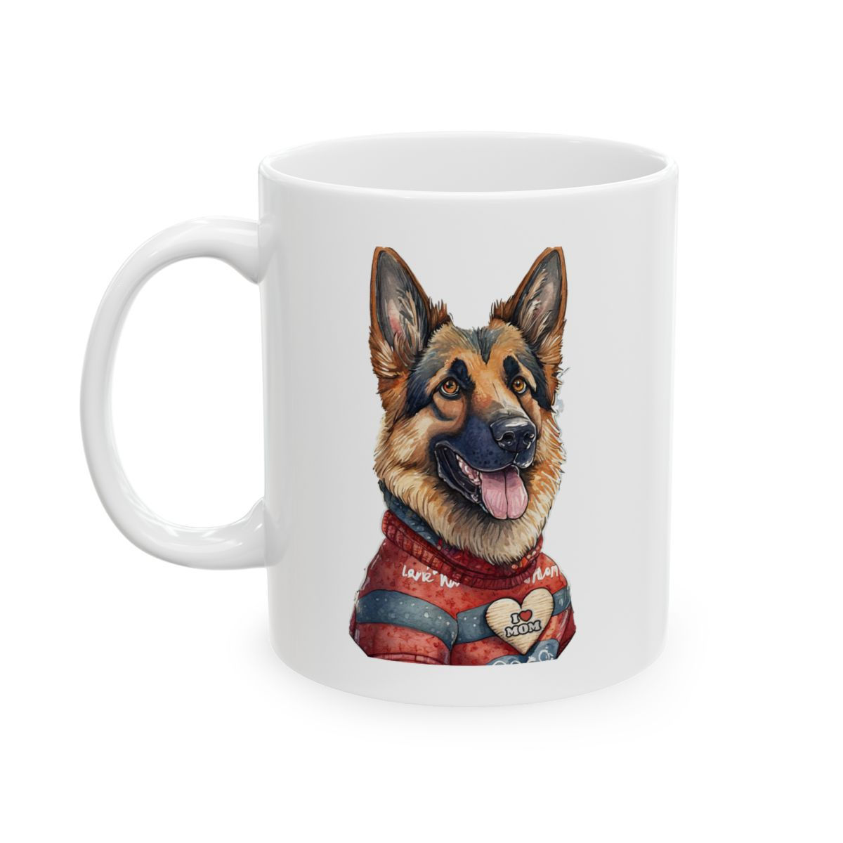 German Shepherd Dog Mom Ceramic Mug 11oz - dishwasher safe - gift for dog lovers