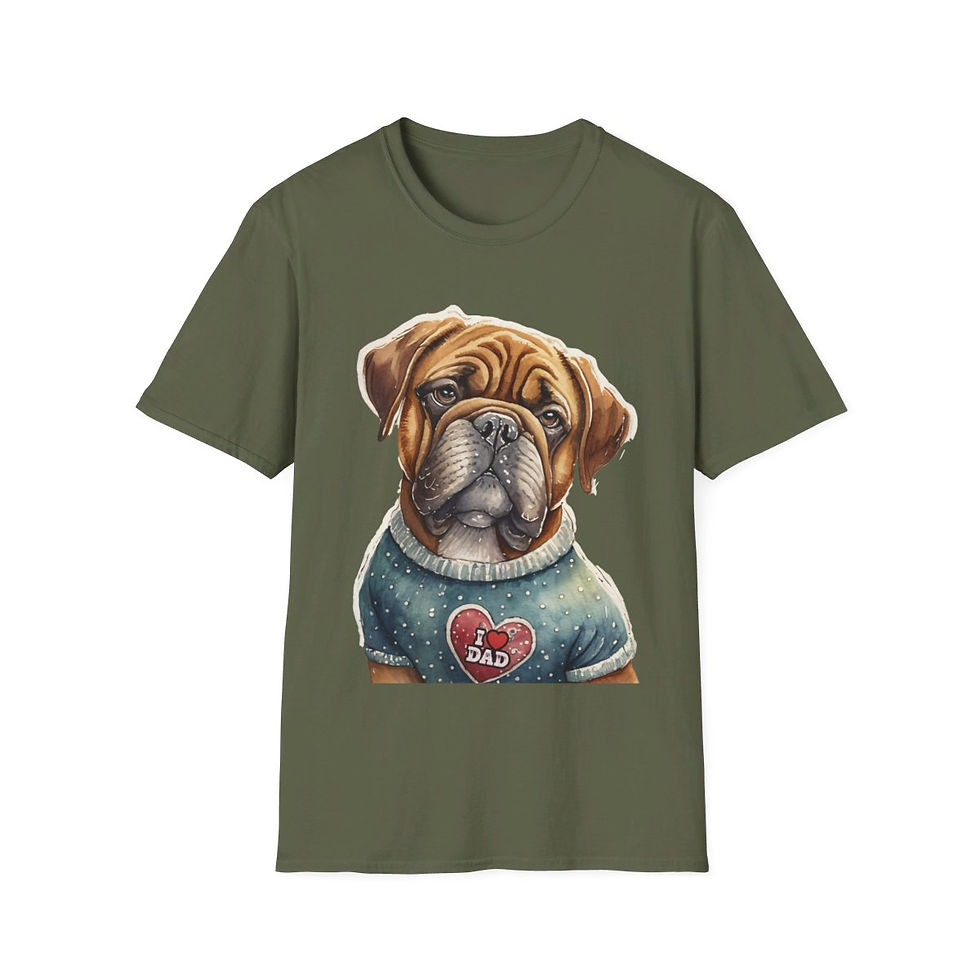 Thumbnail: Mastiff Dog Dad Softstyle T-Shirt - gift for dog lovers