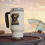 Thumbnail: Black Labrador Dad Stainless Steel Travel Mug with Handle, 14oz