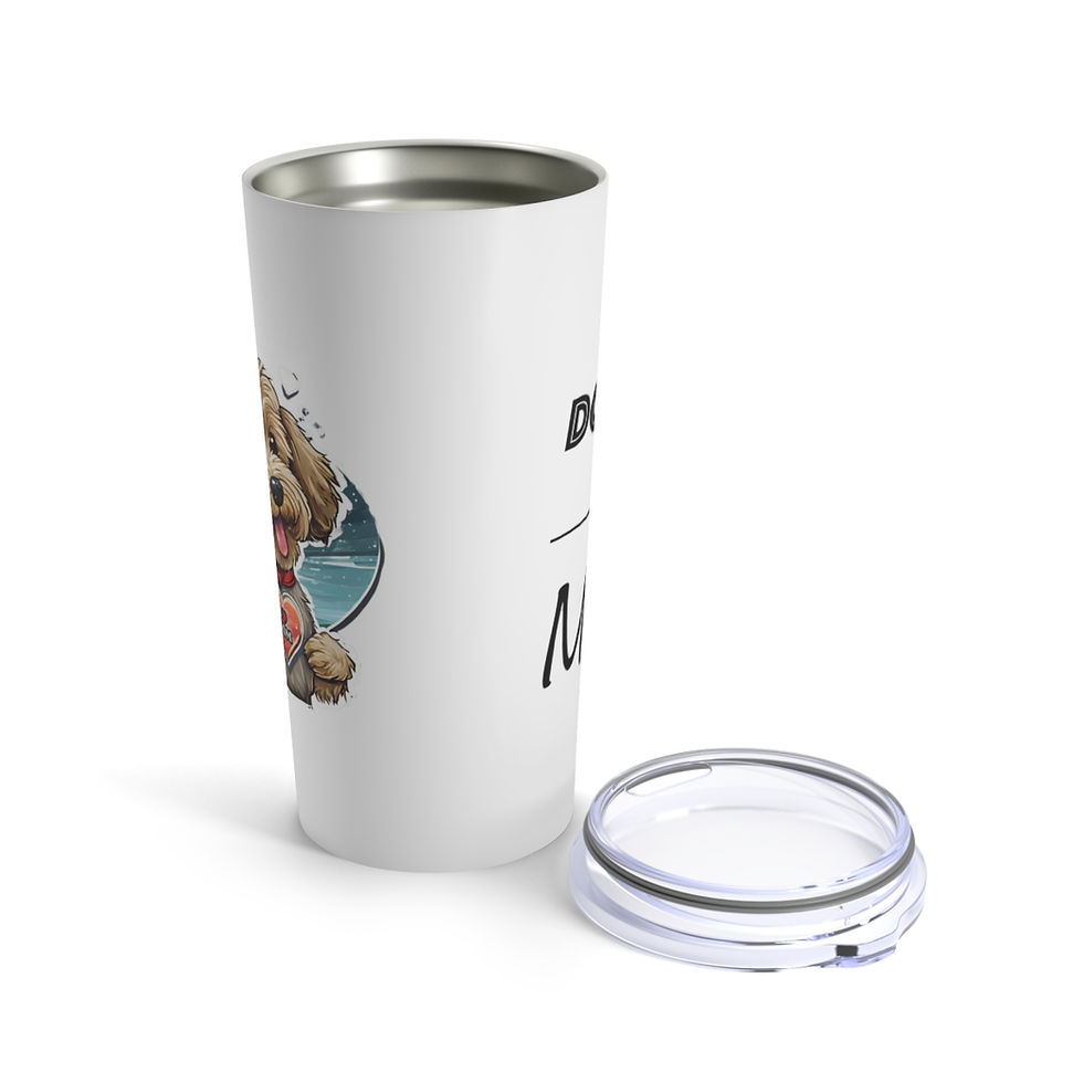 Thumbnail: Doodle Dog Mom Tumbler 20oz, dishwasher safe- gift for dog lovers
