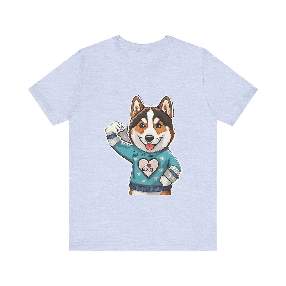 Thumbnail: Husky Mom Jersey Short Sleeve Tee - gift for Dog lovers