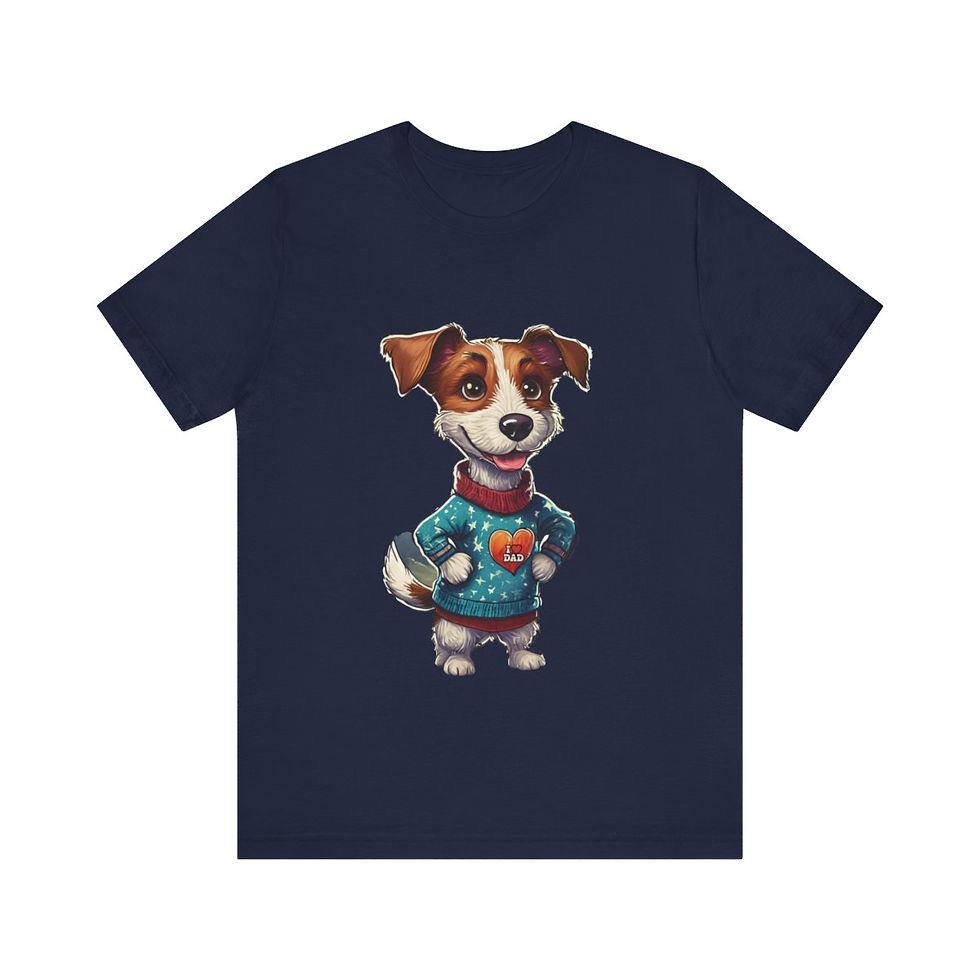 Thumbnail: Jack Russell Dad Jersey Short Sleeve Tee - gift for dog lovers