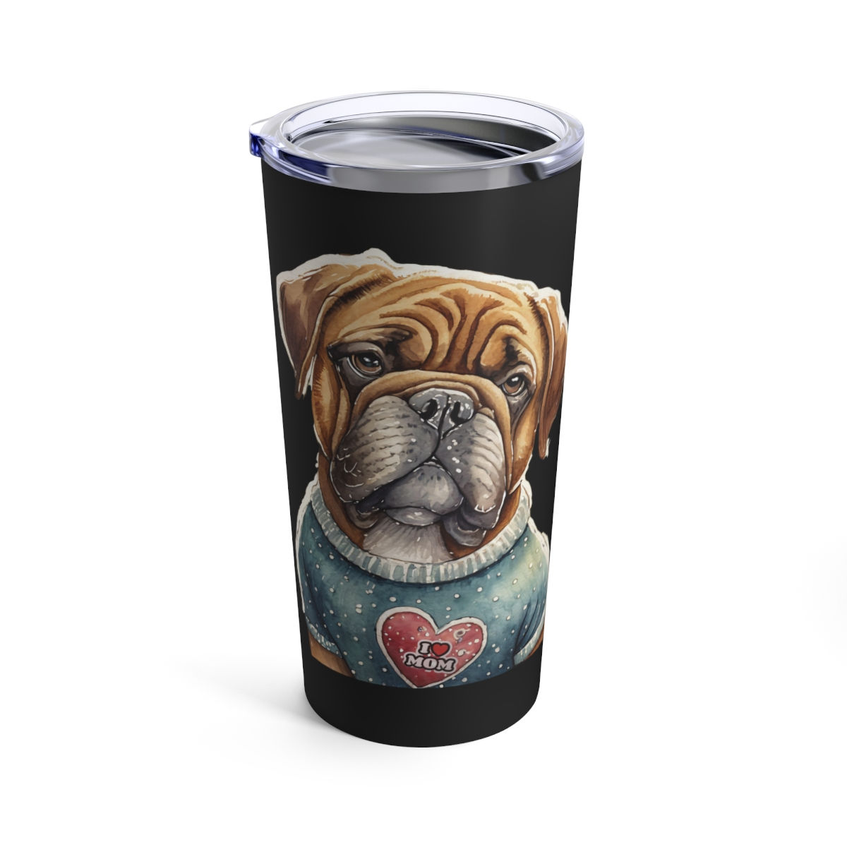 Mastiff Dog Mom Tumbler 20oz - dishwasher safe - gift for dog lovers
