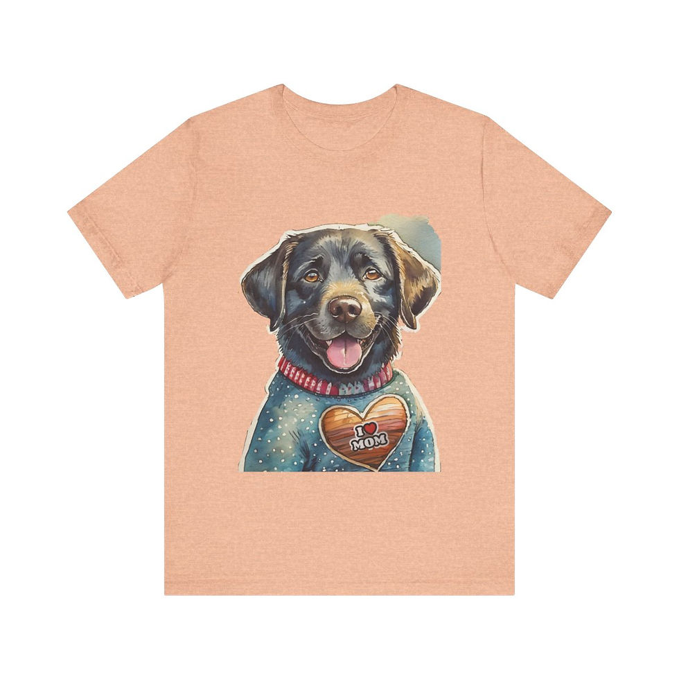 Thumbnail: Black Labrador Mom Jersey Short Sleeve Tee - gift for dog lovers