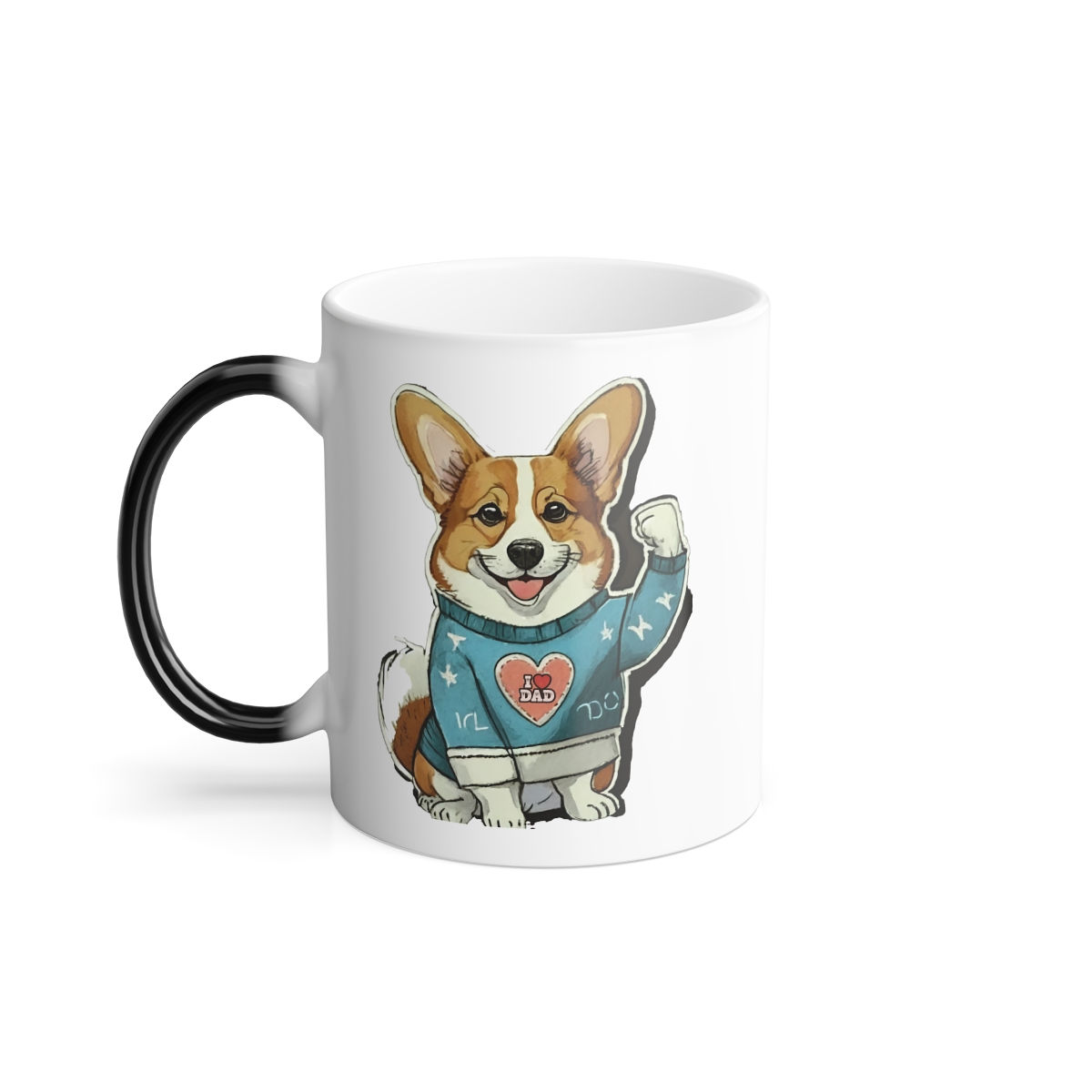 Corgi Dog Dad Color Morphing Mug, 11oz