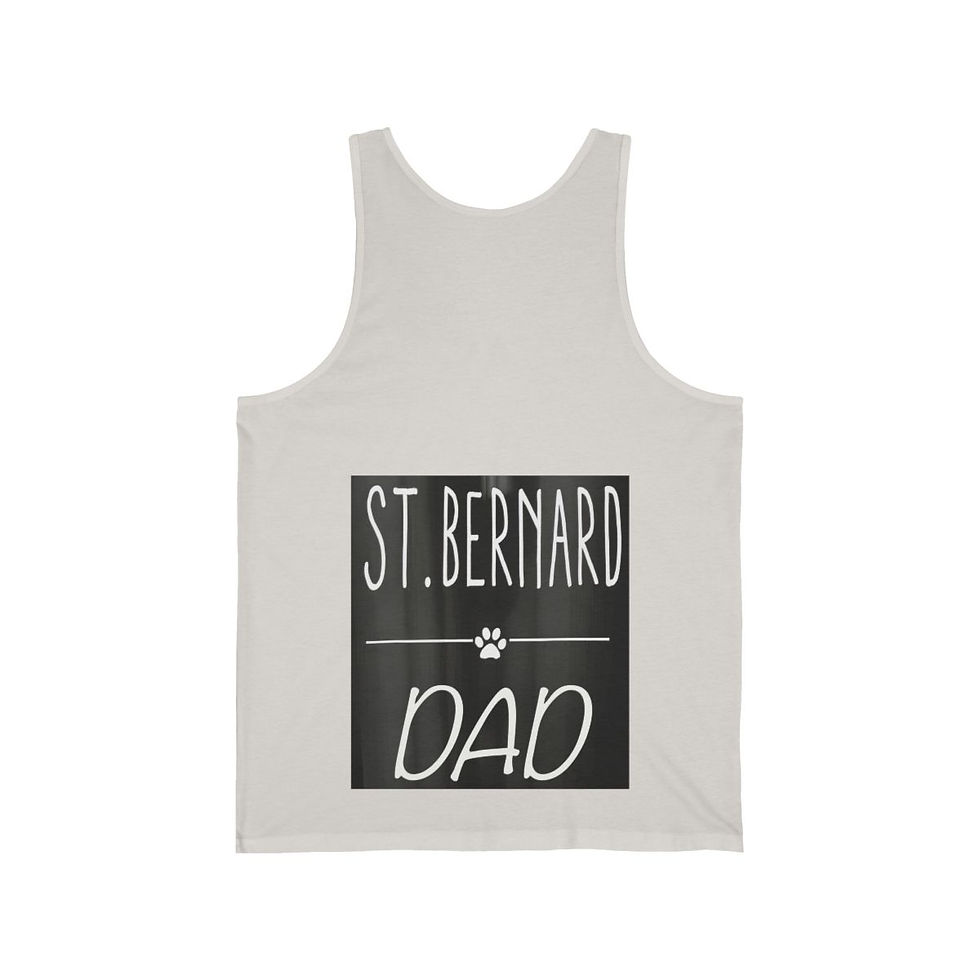 Thumbnail: St Bernard Dad Unisex Jersey Tank